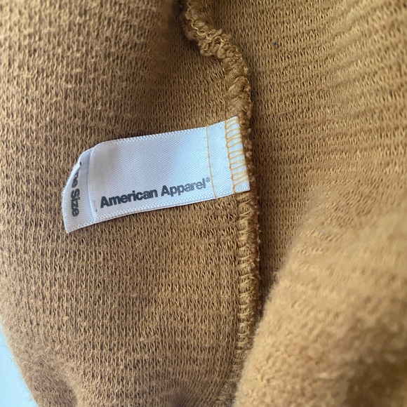 American Apparel Tan Mustard Cotton Ottoman Jacket - Picture 5 of 10